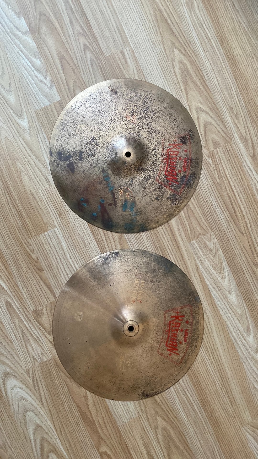 Ufip kashian 85 hi-hat set 14”, Enlèvement ou Envoi, Utilisé, Autres marques