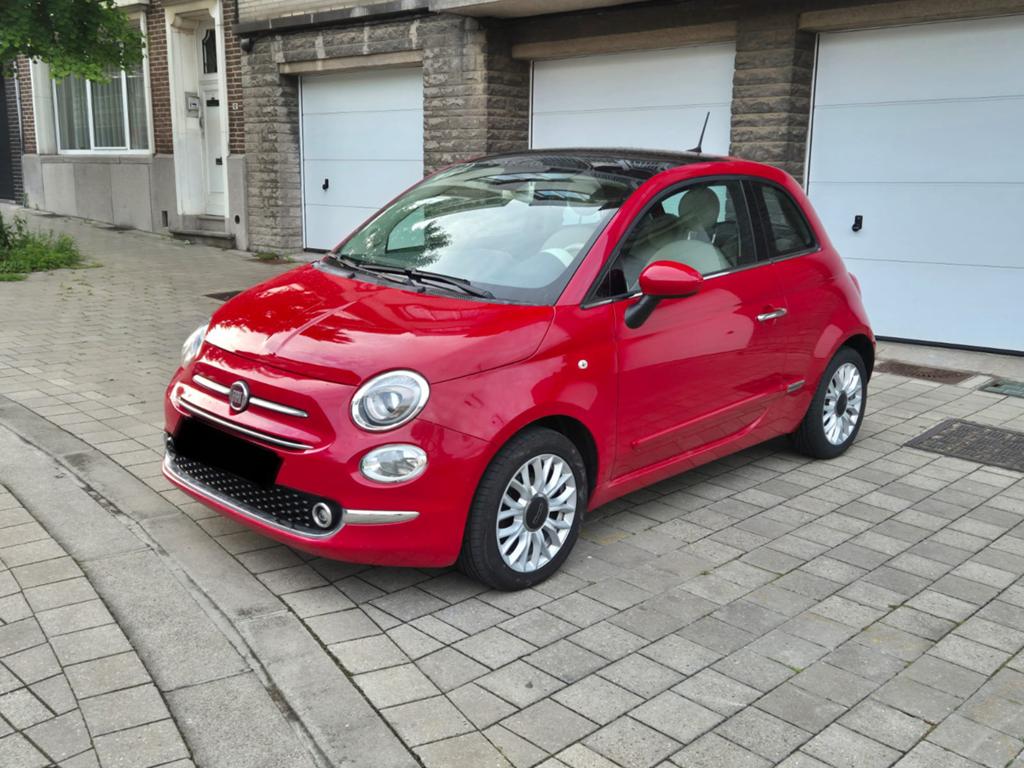Fiat 500 1.2 essence 2017, Autos, Rouge, Capteur de lumière, Achat, Boîte manuelle