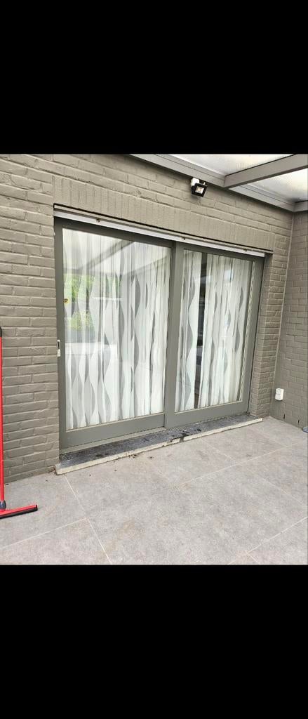 1 châssis avec volets électriques – coulissant bois, Bricolage & Construction, Châssis & Portes coulissantes, Bois, Enlèvement