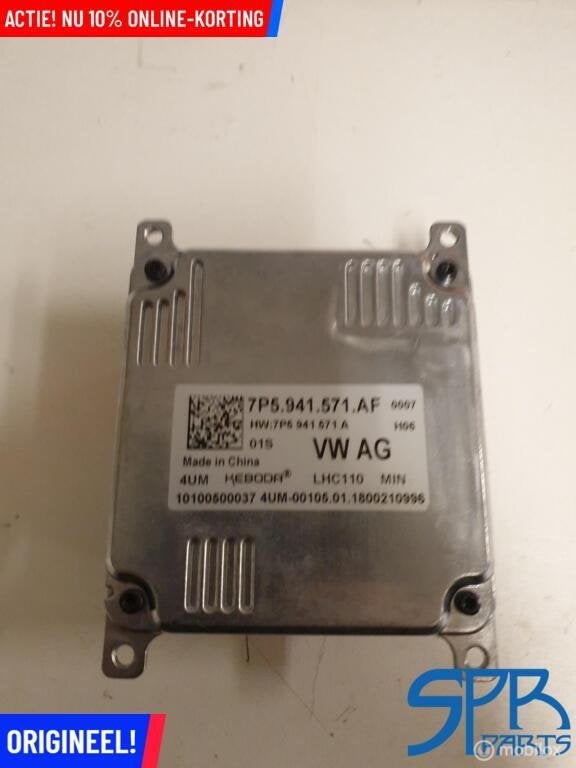 TIGUAN 5NA 5NN 16-20 LED module 7P5941571AF BALLAST KOPLAMP, Auto-onderdelen, Verlichting, Volkswagen, Gebruikt, Ophalen of Verzenden