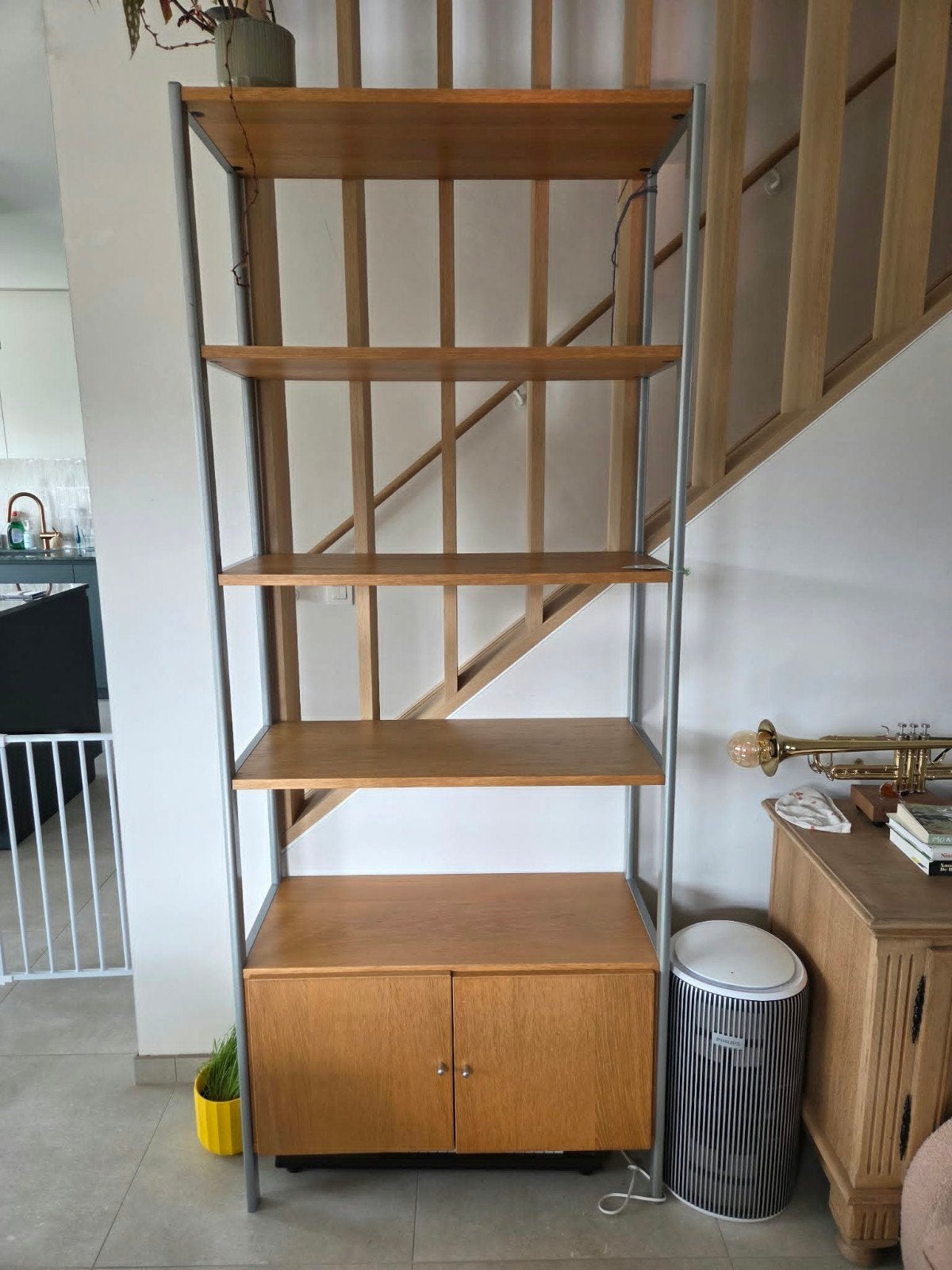 ikea wandkast boekenrek vintage, Ophalen, Gebruikt