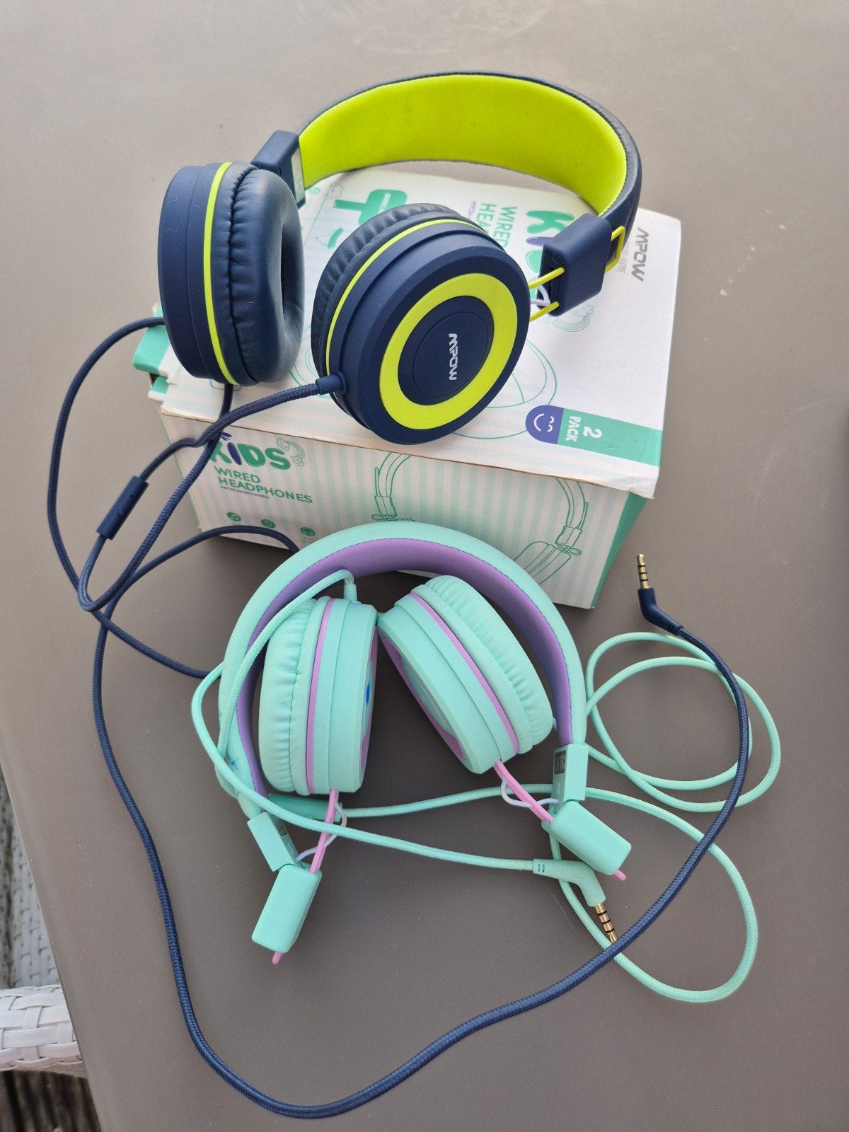 Set van 2 koptelefoons voor kinderen vanaf 3 jaar, Ophalen, Bedraad