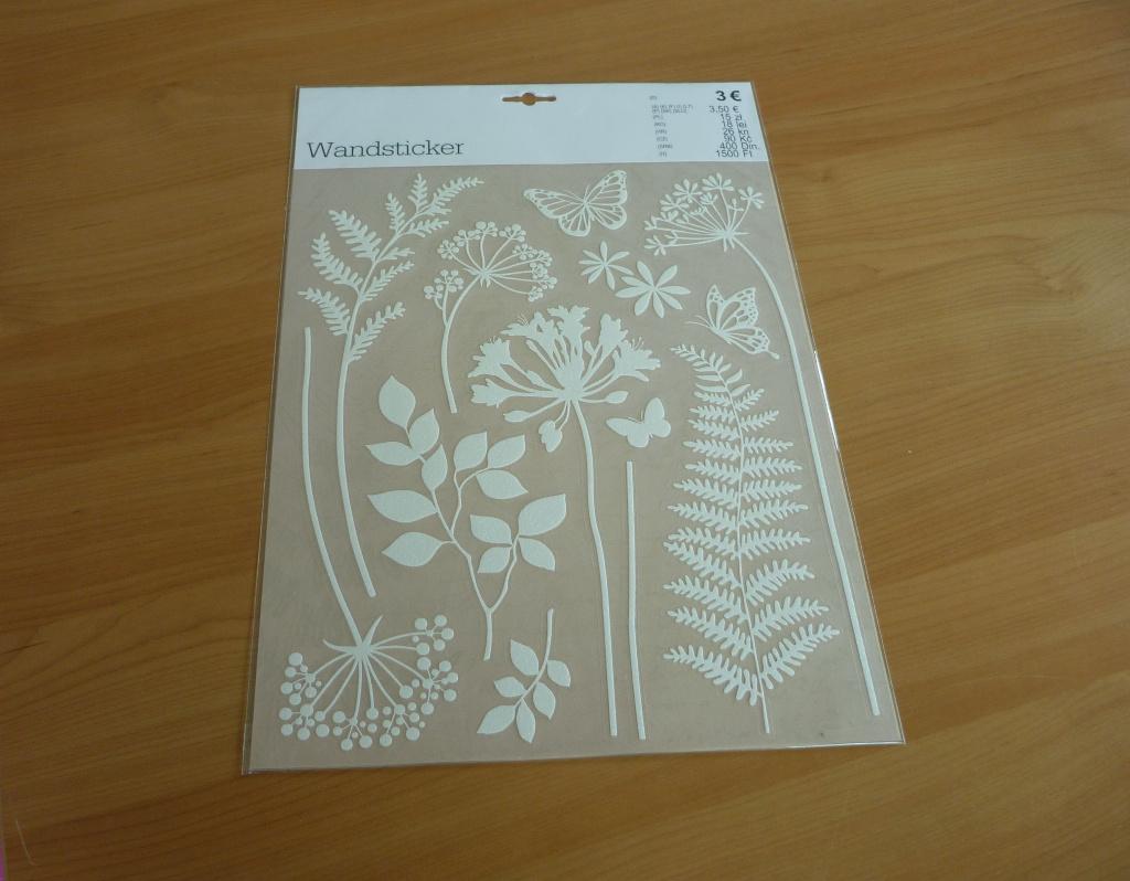 Witte bloem blaadjes planten glitter muurstickers, Huis en Inrichting, Ophalen of Verzenden