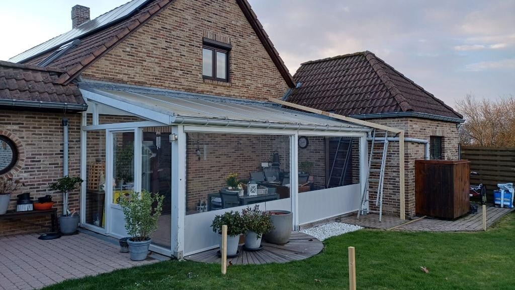 Houten veranda, Tuin en Terras, Overkappingen, Ophalen, Zo goed als nieuw, Veranda