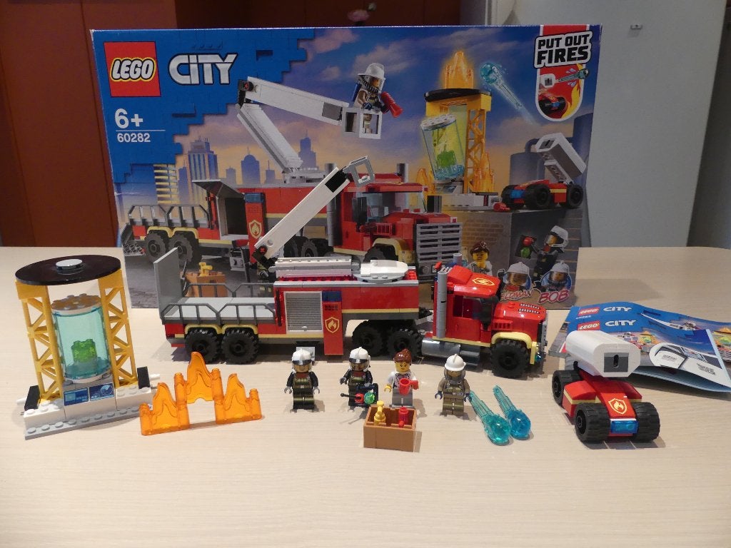 Lego City 60282 :  BRANDWEER - GROTE LADDERWAGEN, City, Lego, Ophalen of Verzenden, Zo goed als nieuw