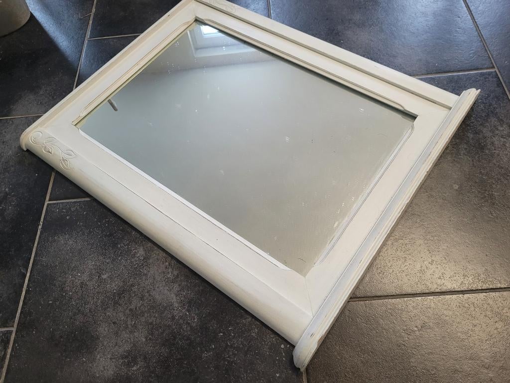 Art Nouveau-spiegel/opnieuw ontworpen frame  eik, Ophalen, Rechthoekig, 50 tot 100 cm, Minder dan 100 cm