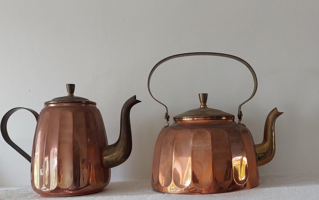 Vintage waterketel en koffiepot, Ophalen of Verzenden