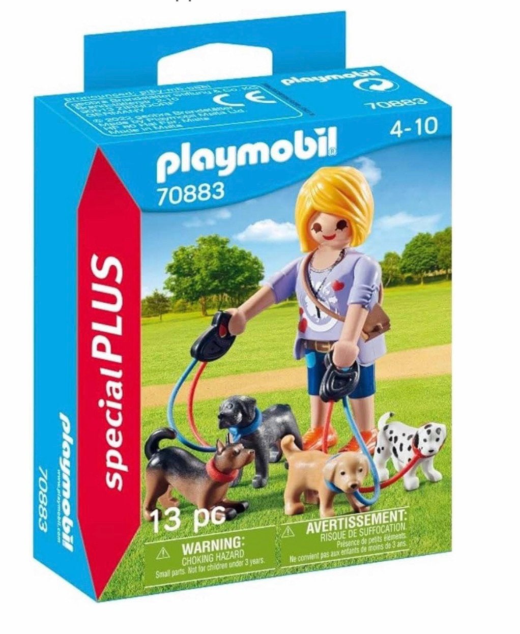 Playmobil hondenuitlaatster met 4 honden, Ophalen of Verzenden, Gebruikt