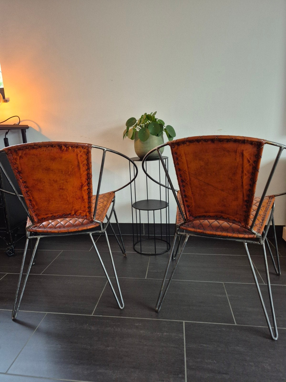 vintage stoelen, Ophalen, Twee, Bruin, Vintage