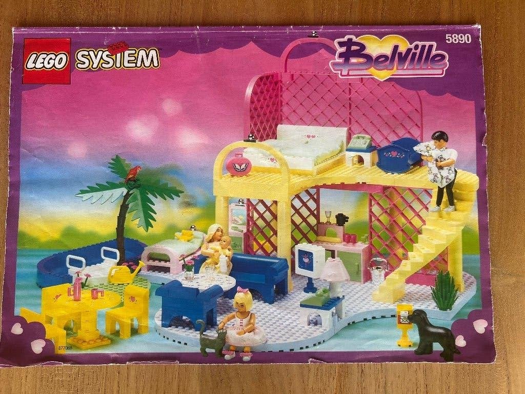 Lego Belville 5890 complete set met handleiding, vintage, Overige thema's, Lego, Inclusief instructies, Ophalen of Verzenden