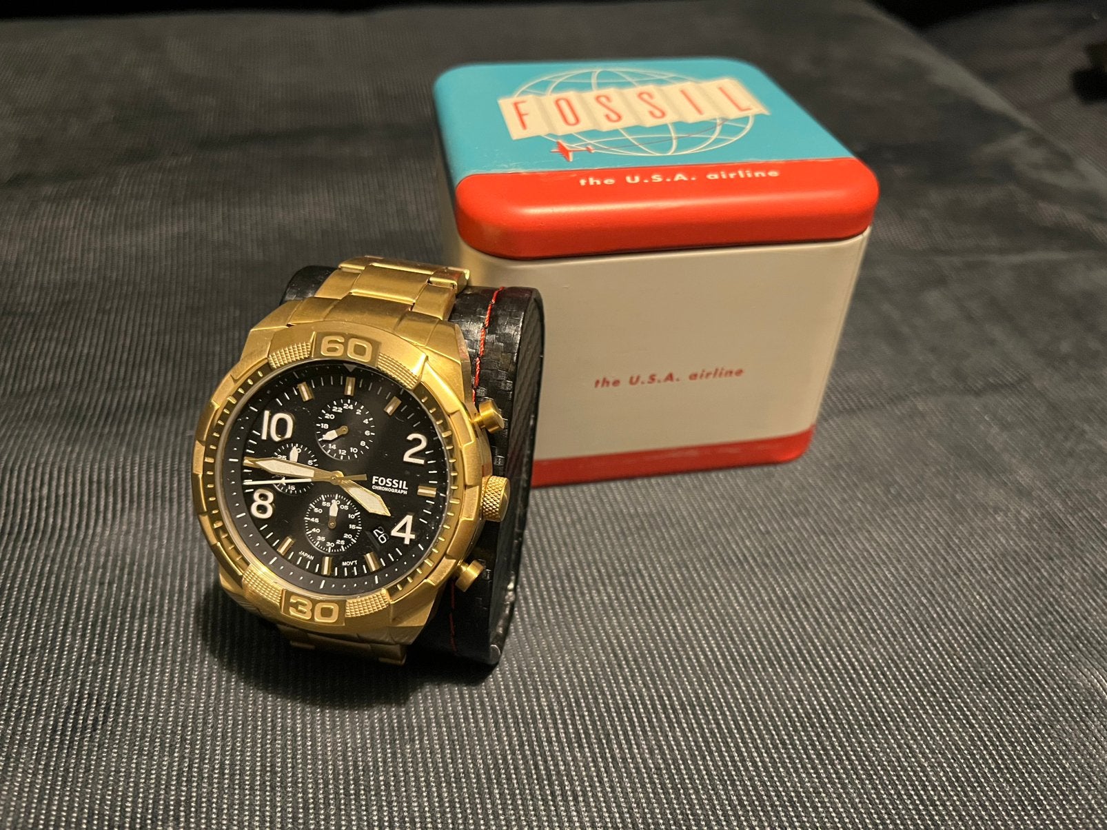montre fossil  FS5877, Overige merken, Staal, Staal, Polshorloge