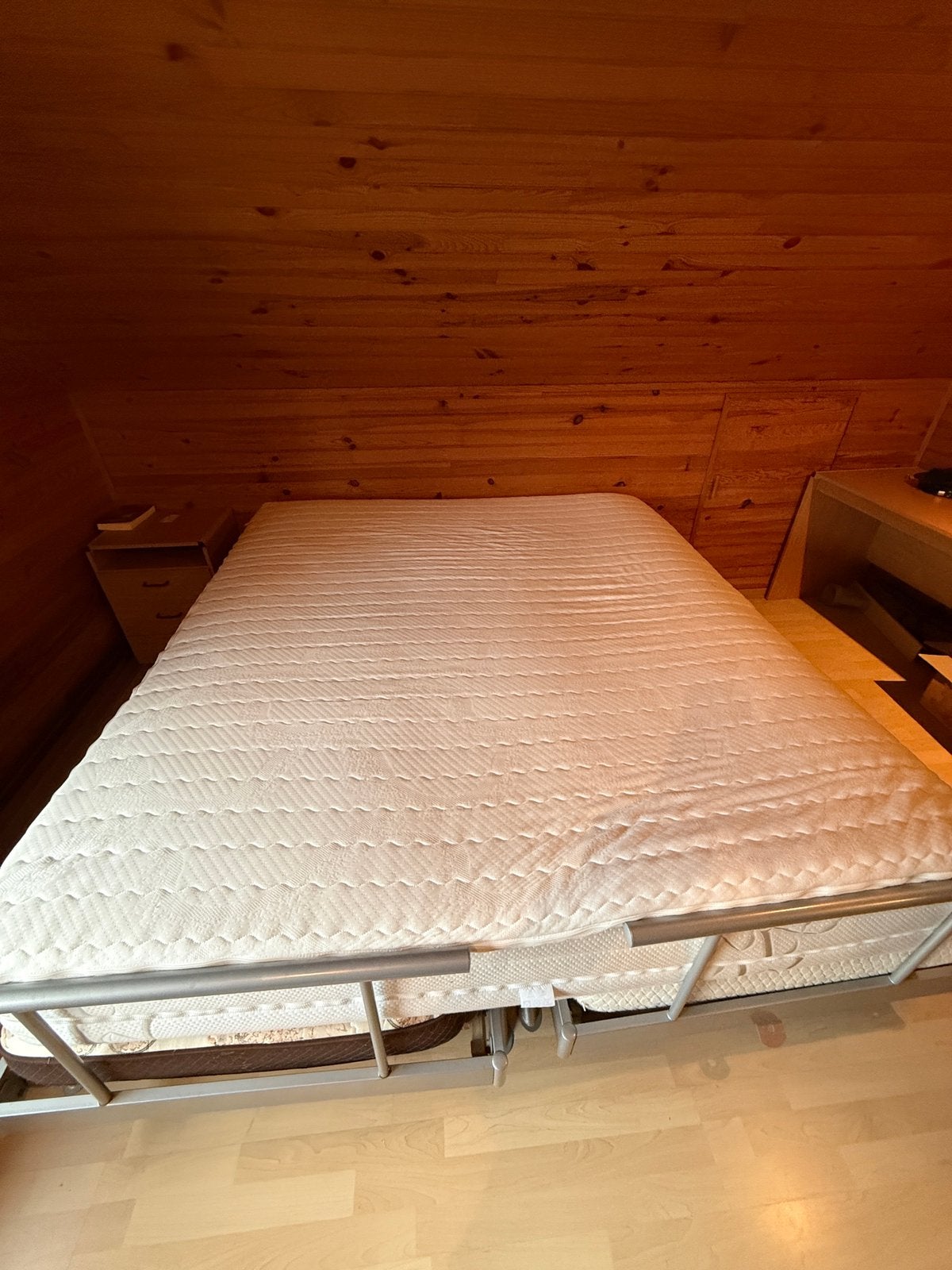 Te koop: tweepersoons boxspring 180x200, Ophalen, Gebruikt, Zwart, Tweepersoons