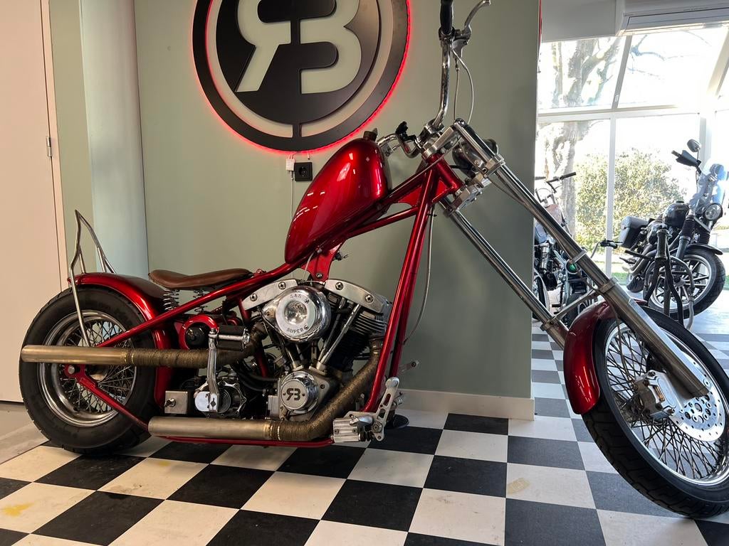 Eigenbouw 1997 met S&S shovelhead blok, Motoren, 2 cilinders, 1600 cc, Chopper, Bedrijf