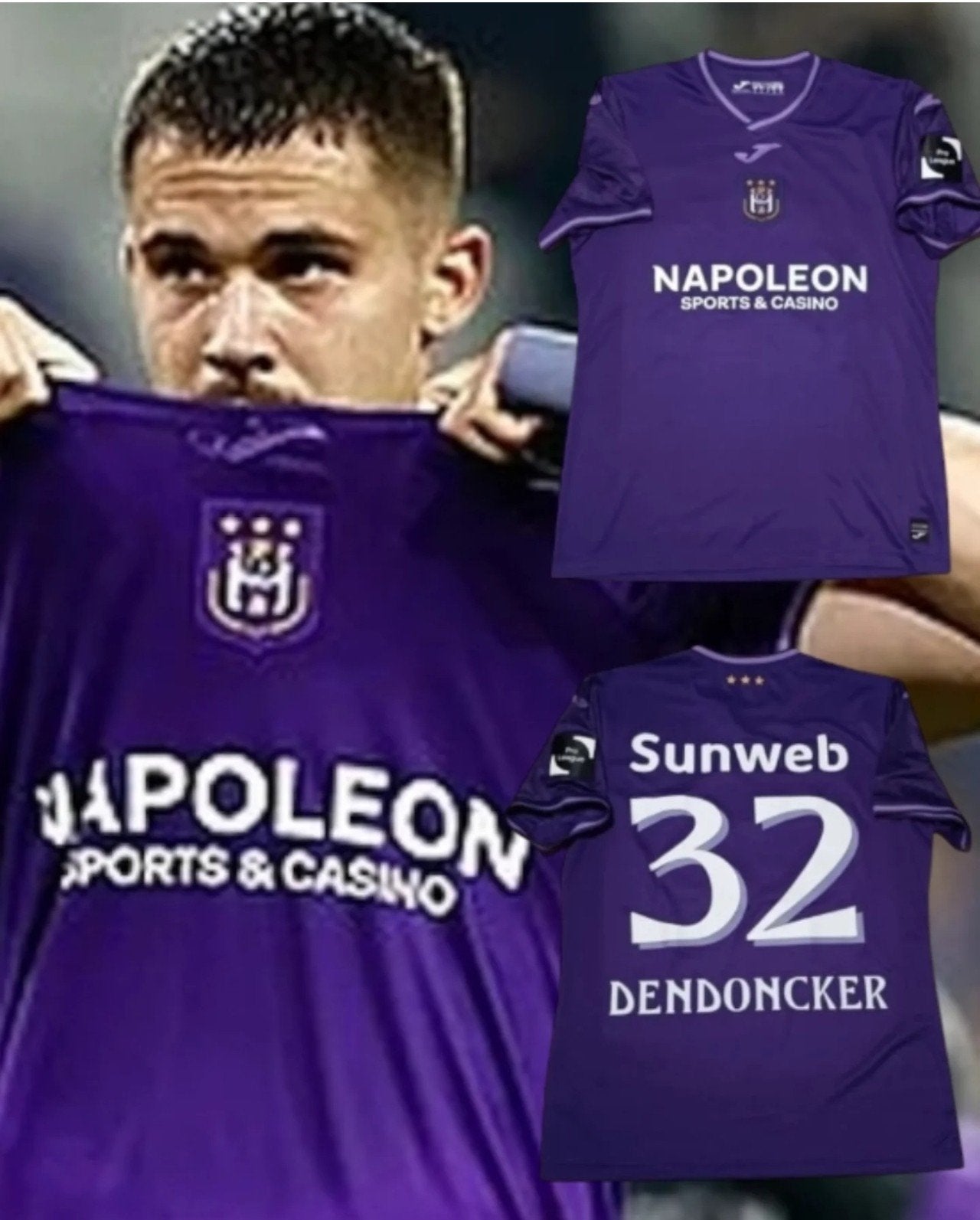 Match worn Anderlecht shirt matchworn RSCA, Sport en Fitness, Ophalen of Verzenden