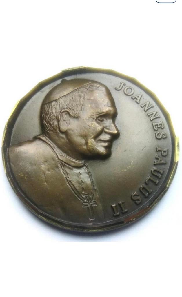 Gedenkpenning Paus Johannes2, Postzegels en Munten, Penningen en Medailles, Ophalen