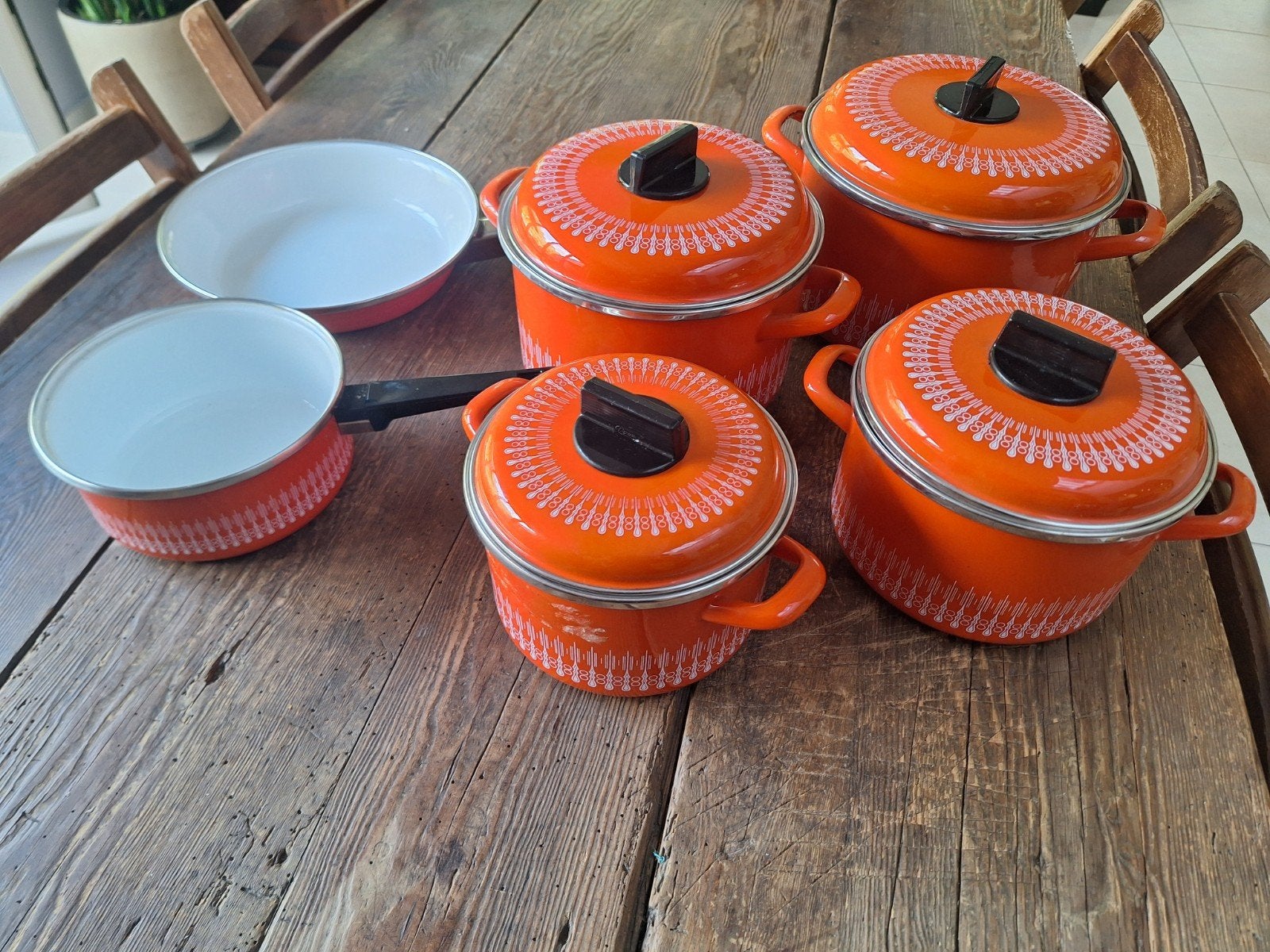 retro vintage kookpotten nieuwstaat, Huis en Inrichting, Ophalen of Verzenden
