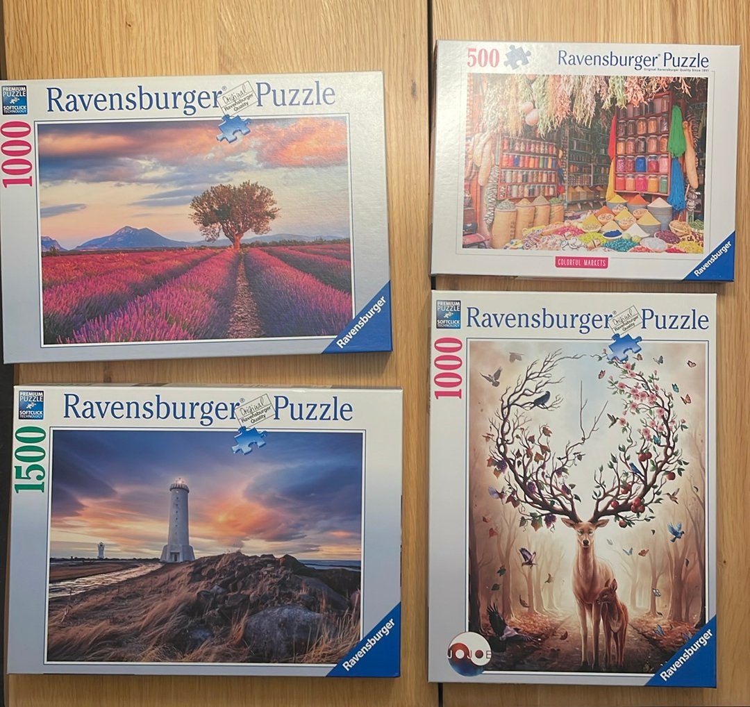 Ravensburger puzzels, Ophalen of Verzenden, 500 t/m 1500 stukjes, Zo goed als nieuw, Legpuzzel