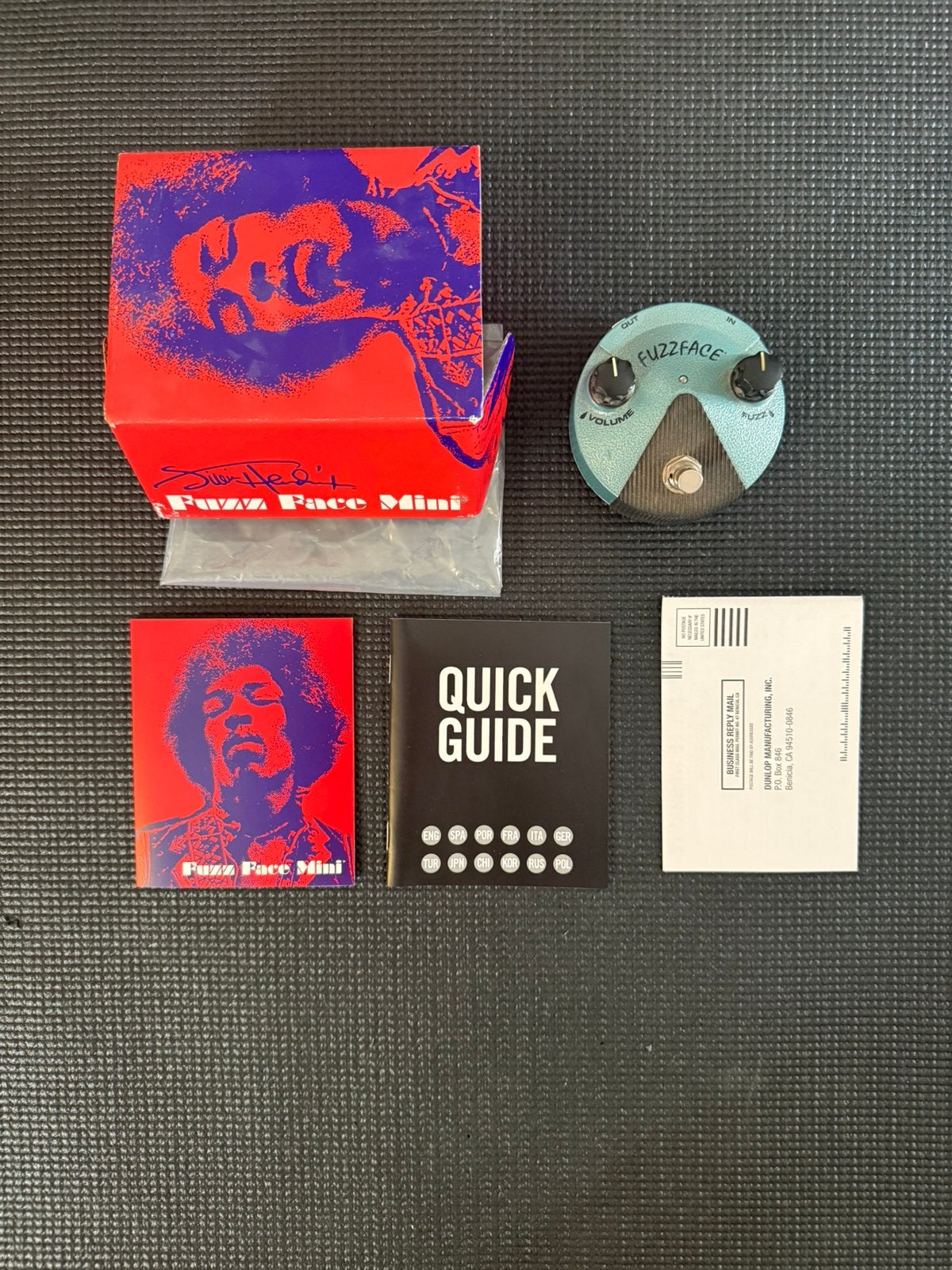 FUZZ FACE MINI - JIMI HEMDRIX - DUNLOP FUZZ PEDAL, Ophalen, Zo goed als nieuw, Distortion, Overdrive of Fuzz