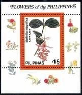 Philippines 1998, bloc-feuillet sur le thème des fleurs,, Envoi, Non oblitéré, Animal et Nature