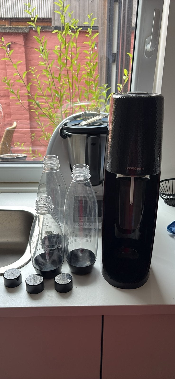 Sodastream + 3 flessen, Ophalen, Zo goed als nieuw