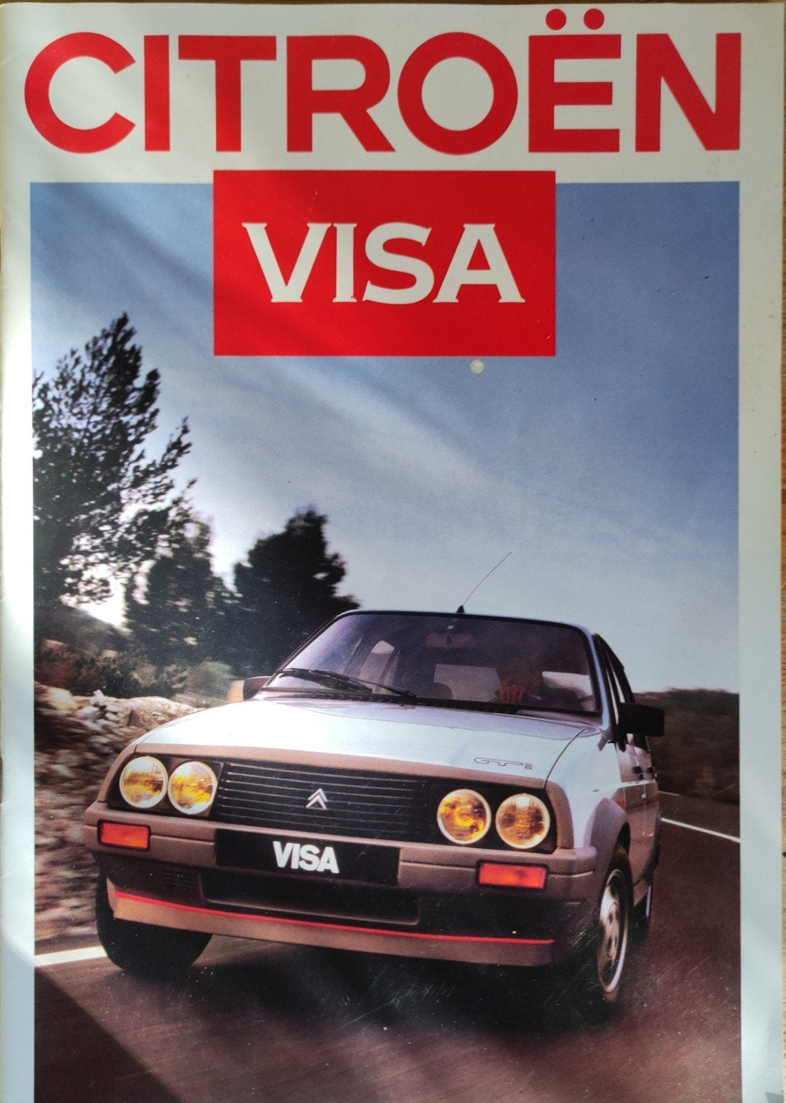 Brochure CITROËN VISA 1986, Livres, Enlèvement, Citroën