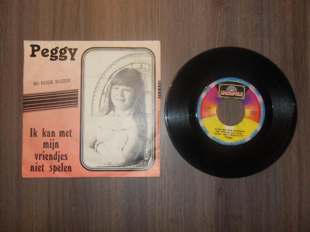 Peggy - Ik kan met mijn vriendjes niet spelen, Cd's en Dvd's, Vinyl | Nederlandstalig, Ophalen of Verzenden, Gebruikt, 7 inch