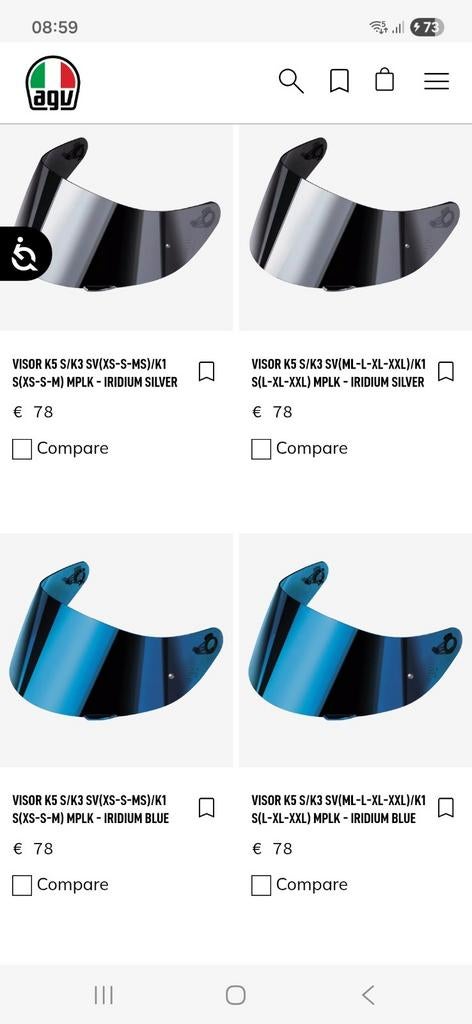 AGV-vizieren, Motoren, Kleding | Motorhelmen, Ophalen, M, AGV