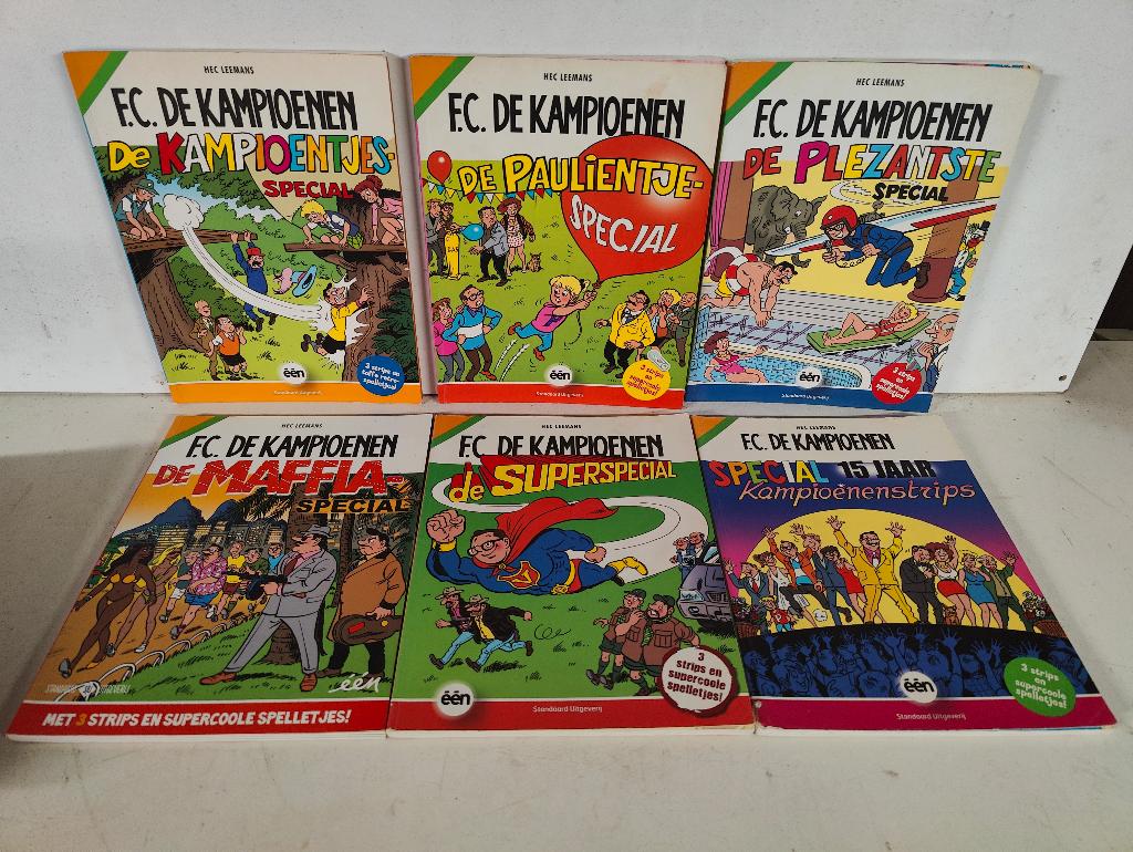 Lot 6 stripboeken FC De Kampioenen - Hec Leemans, Boeken, Ophalen of Verzenden, Gelezen