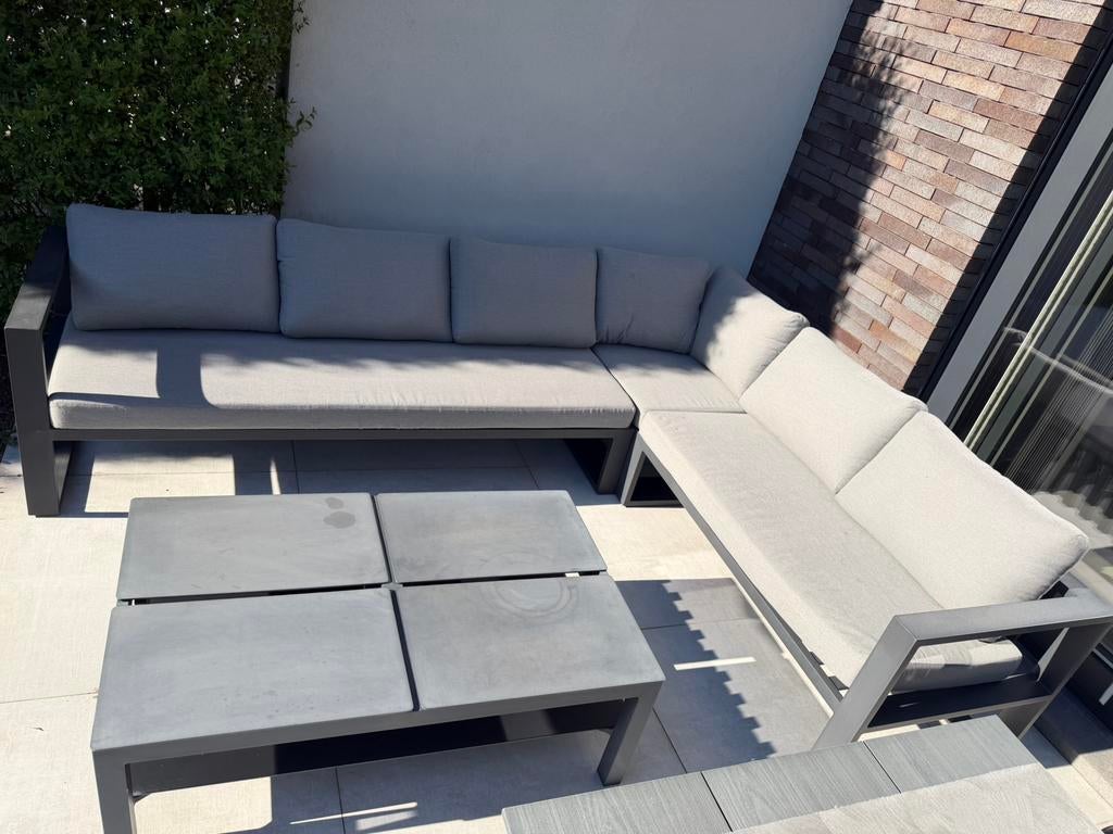 Lounge tuinset, Tuin en Terras, Gebruikt, 6 zitplaatsen, Aluminium, Ophalen of Verzenden