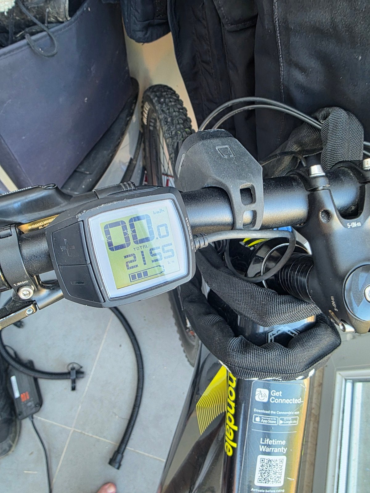 Vtt electrique, Enlèvement