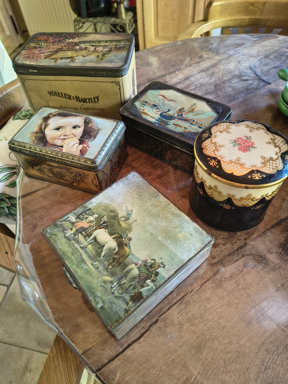 Lot van 5 blikken dozen, Verzamelen, Blikken, Ophalen