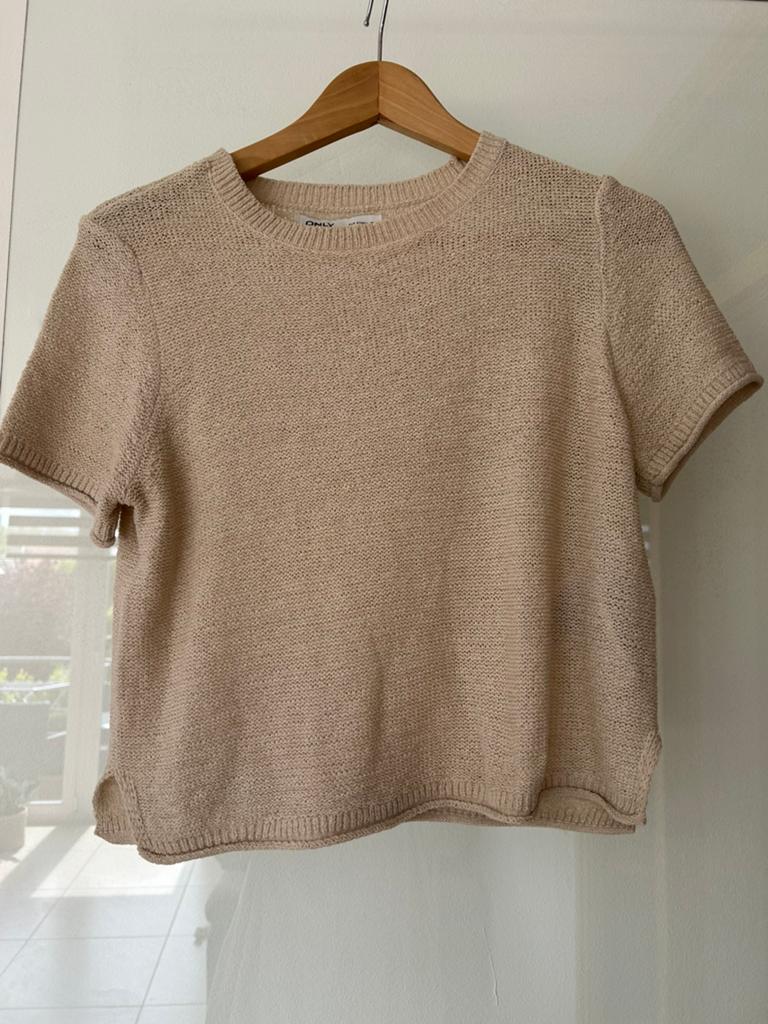 2 blouses tricots   Une bleue et une beige S only, Kleding | Dames, T-shirts, Ophalen of Verzenden, Zo goed als nieuw, Beige