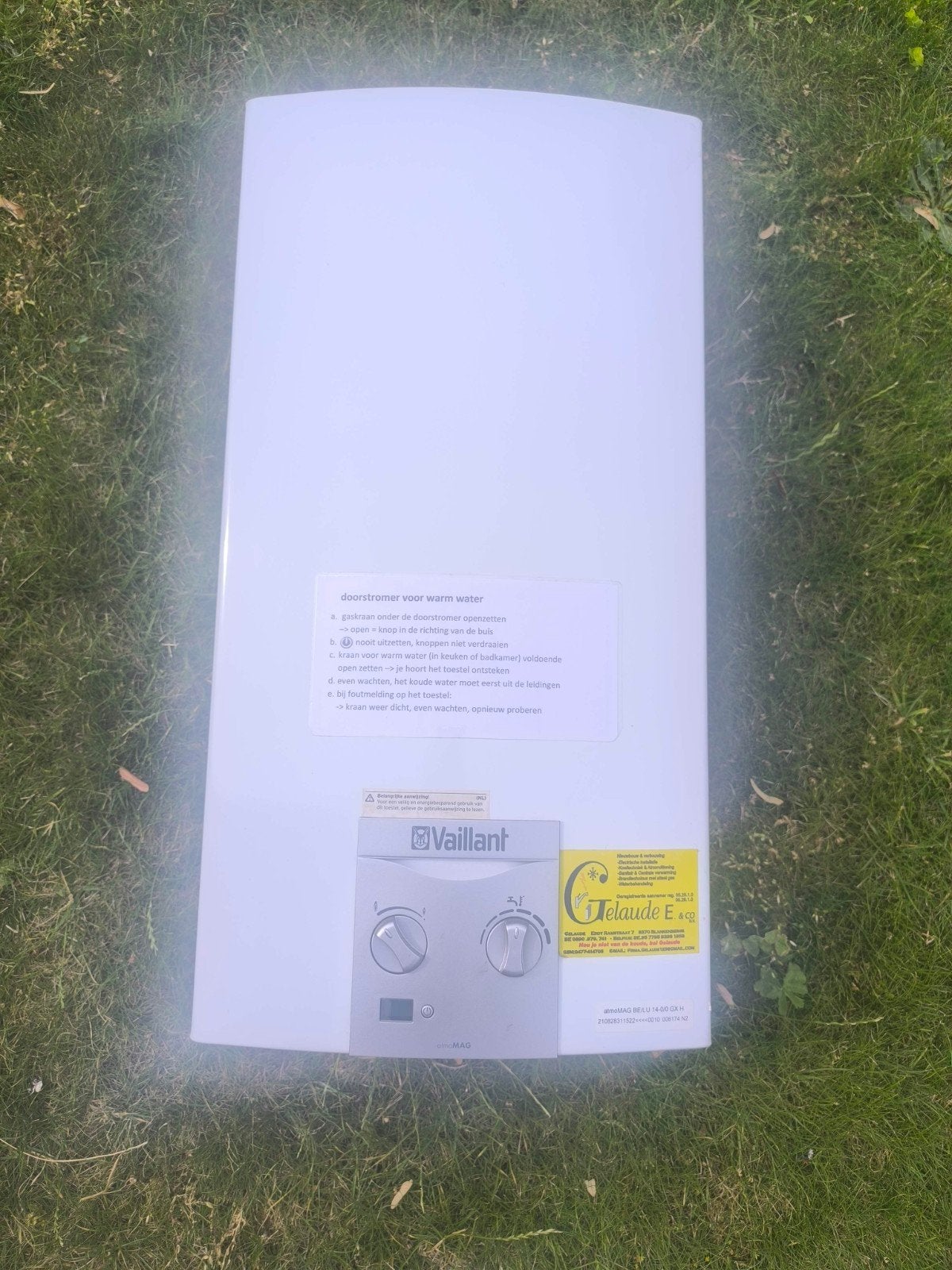 Chauffe eau au gaz marque vaillant, Doe-het-zelf en Bouw, Chauffageketels en Boilers