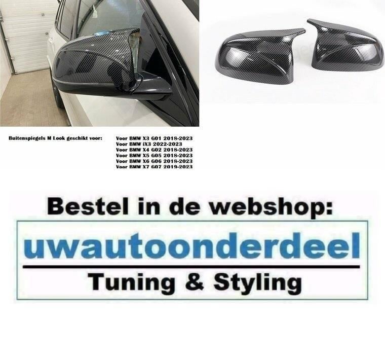 Carbon look Wing Spiegel Spiegelkappen Voor Bmw X5 G05, Verzenden