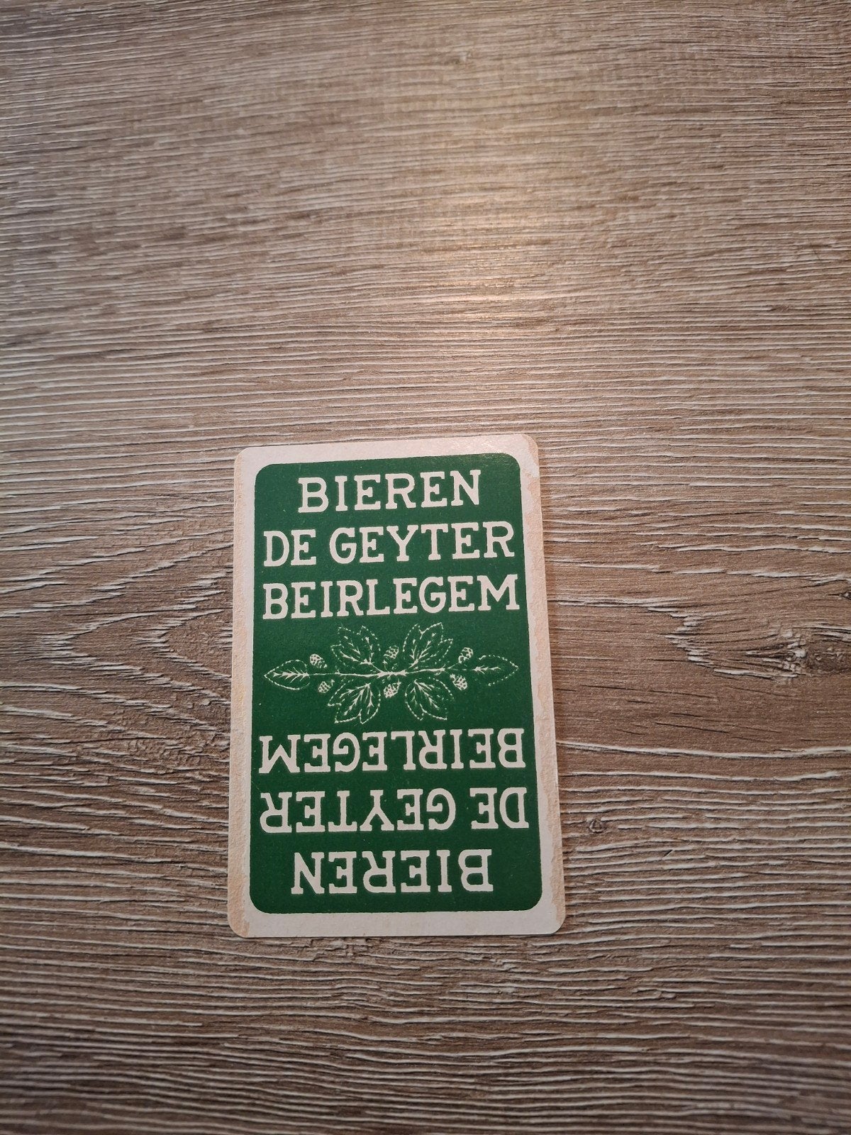 Oude speelkaart bieren de geyter bellegem, Ophalen of Verzenden