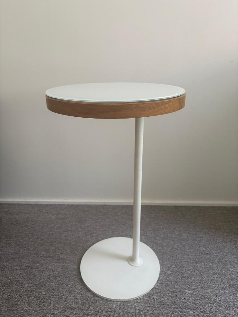 Table d'appoint, Contemporain, style danois, Rond, Moins de 55 cm, Verre
