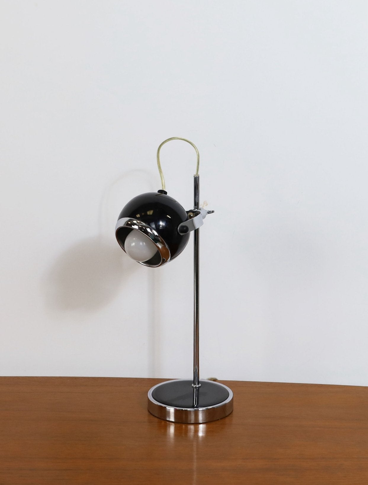 Lampe de table Eyeball vintage Leitmotiv Space Age Design, Enlèvement ou Envoi, Métal, Noir, Vintage