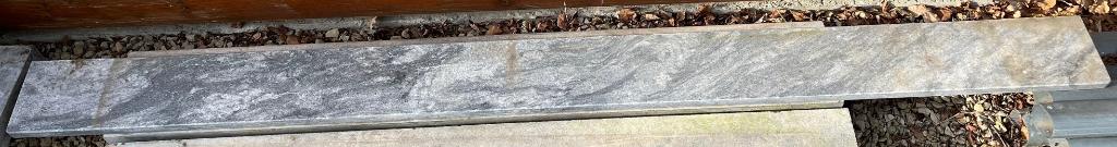 2 Marmeren tabletten in grijs marmer, 150 à 200 cm, Enlèvement, Utilisé, Autres types