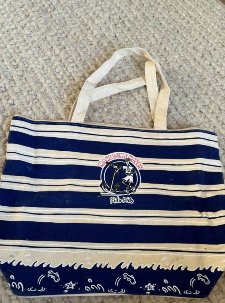 Strandtas, Handtassen en Accessoires, Tassen | Damestassen, Ophalen of Verzenden, Zo goed als nieuw, Blauw, Overige typen