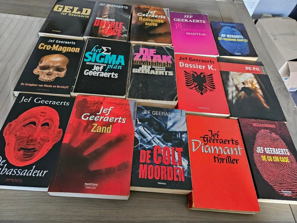 Set boeken jef geeraerts ook mogelijk om per boek te kopen, Boeken, Ophalen