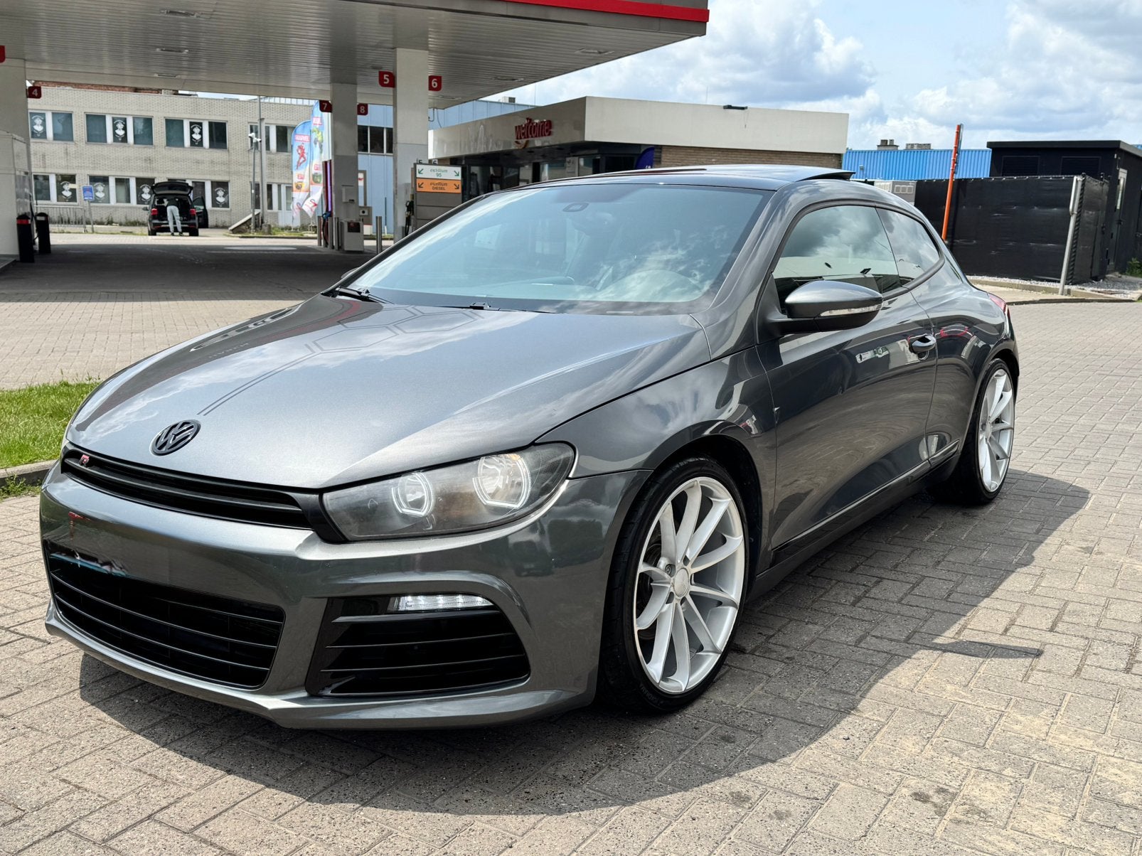 VW Scirocco, Auto's, Volkswagen, Automaat, Zwart, 4 cilinders, Leder en Stof