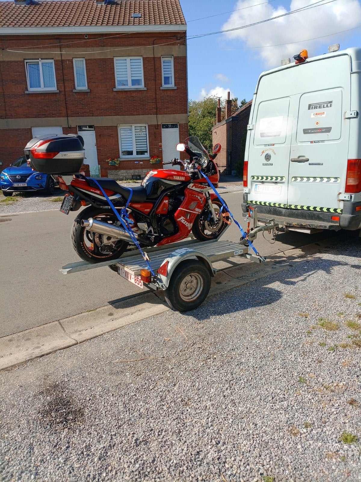 Plateau moto disponible avec chauffeur, Enlèvement ou Envoi