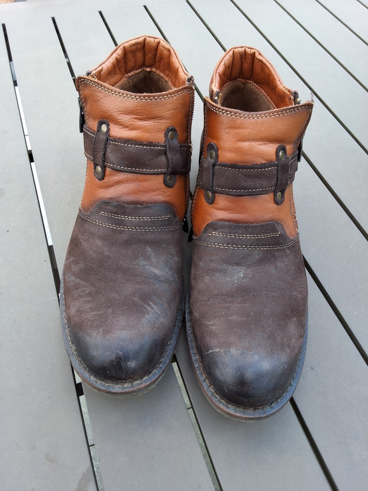 bottes en cuir véritable marque marcomen, Enlèvement ou Envoi, Bottes