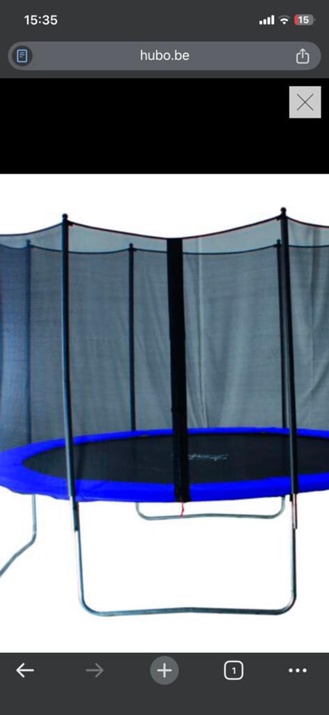 Trampoline met net 427cm met net, Kinderen en Baby's, Speelgoed | Buiten | Trampolines, Ophalen, Zo goed als nieuw