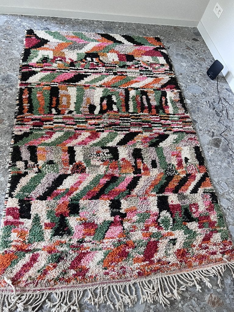 Prachtig kleurrijk tapijt, Huis en Inrichting, Stoffering | Tapijten en Vloerkleden, Ophalen, Gebruikt, 100 tot 150 cm, 200 cm of meer