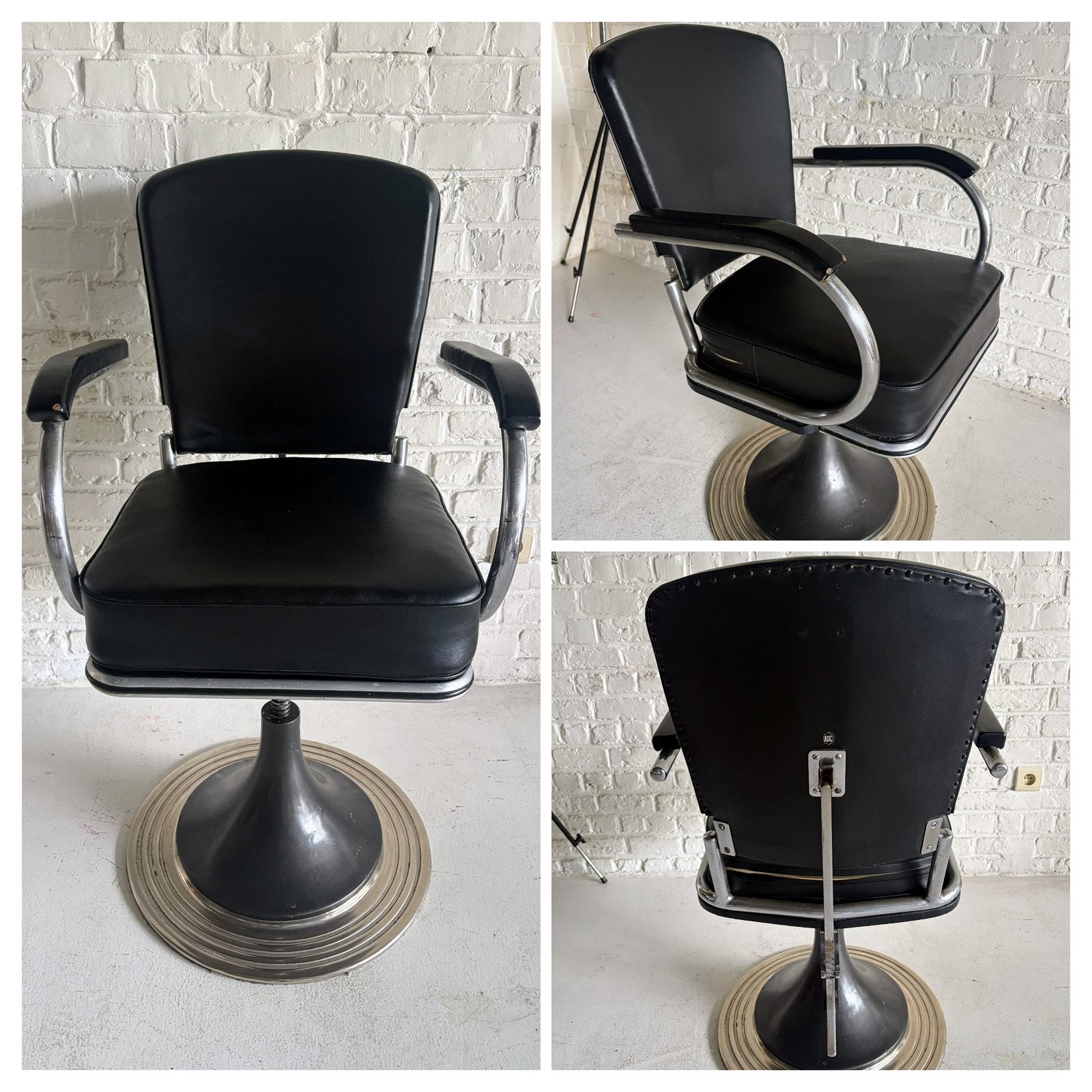 Fauteuil de Coiffeur Modernisme Belge (ADC) Tubax  50-60’s, Enlèvement