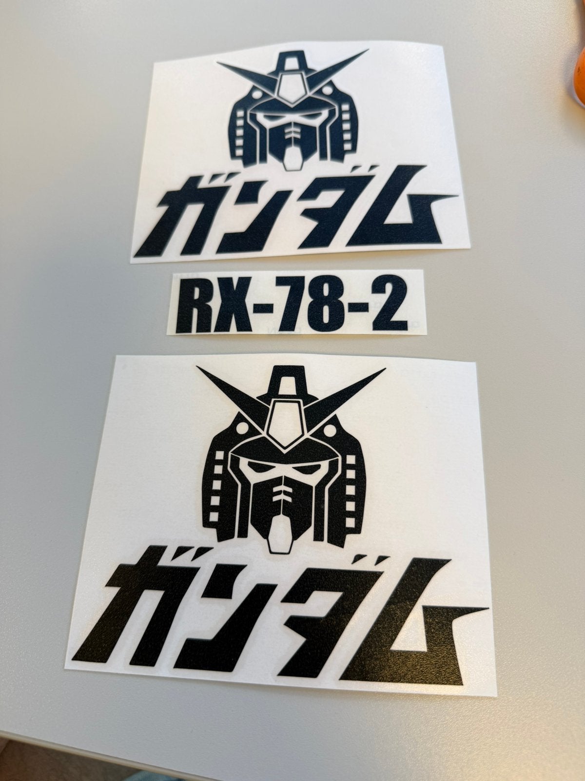 Gundam RX-78-2 Sticker Set Anime Decals 3 Zwart Wit stickers, Verzamelen, Stickers, Nieuw, Ophalen of Verzenden