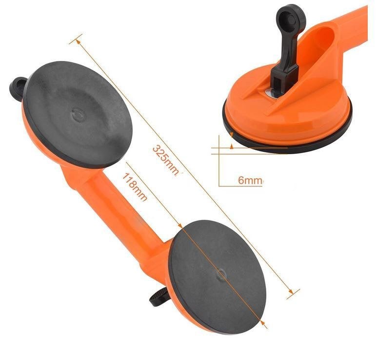 Ventouse double pour prise sous vide toutes surfaces lisses, Hobby & Loisirs créatifs, Bricolage, Neuf, Orange, Enlèvement, Outillage ou Accessoires