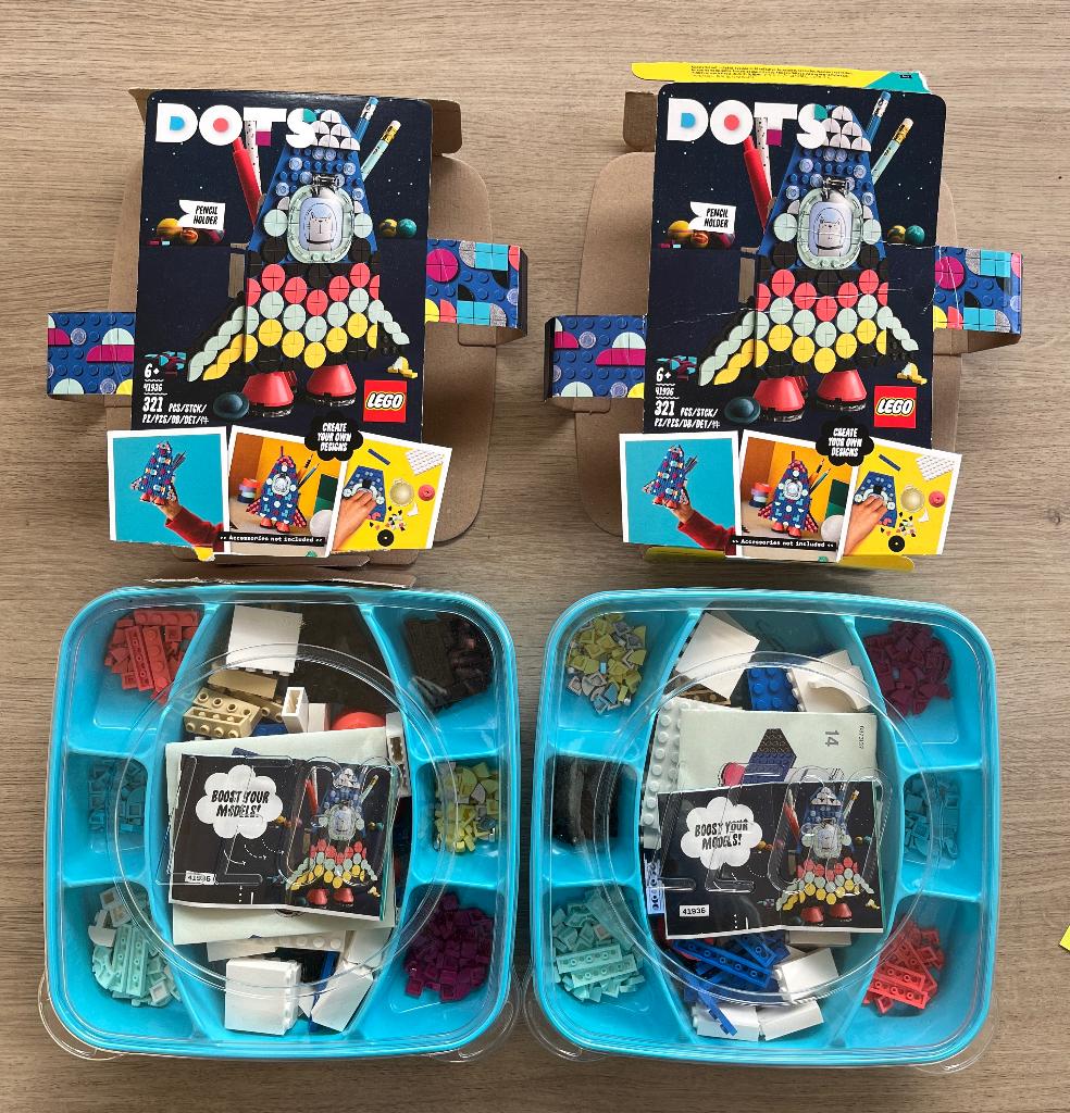Lego dots pennenpot, Overige thema's, Lego, Compleet, Ophalen of Verzenden