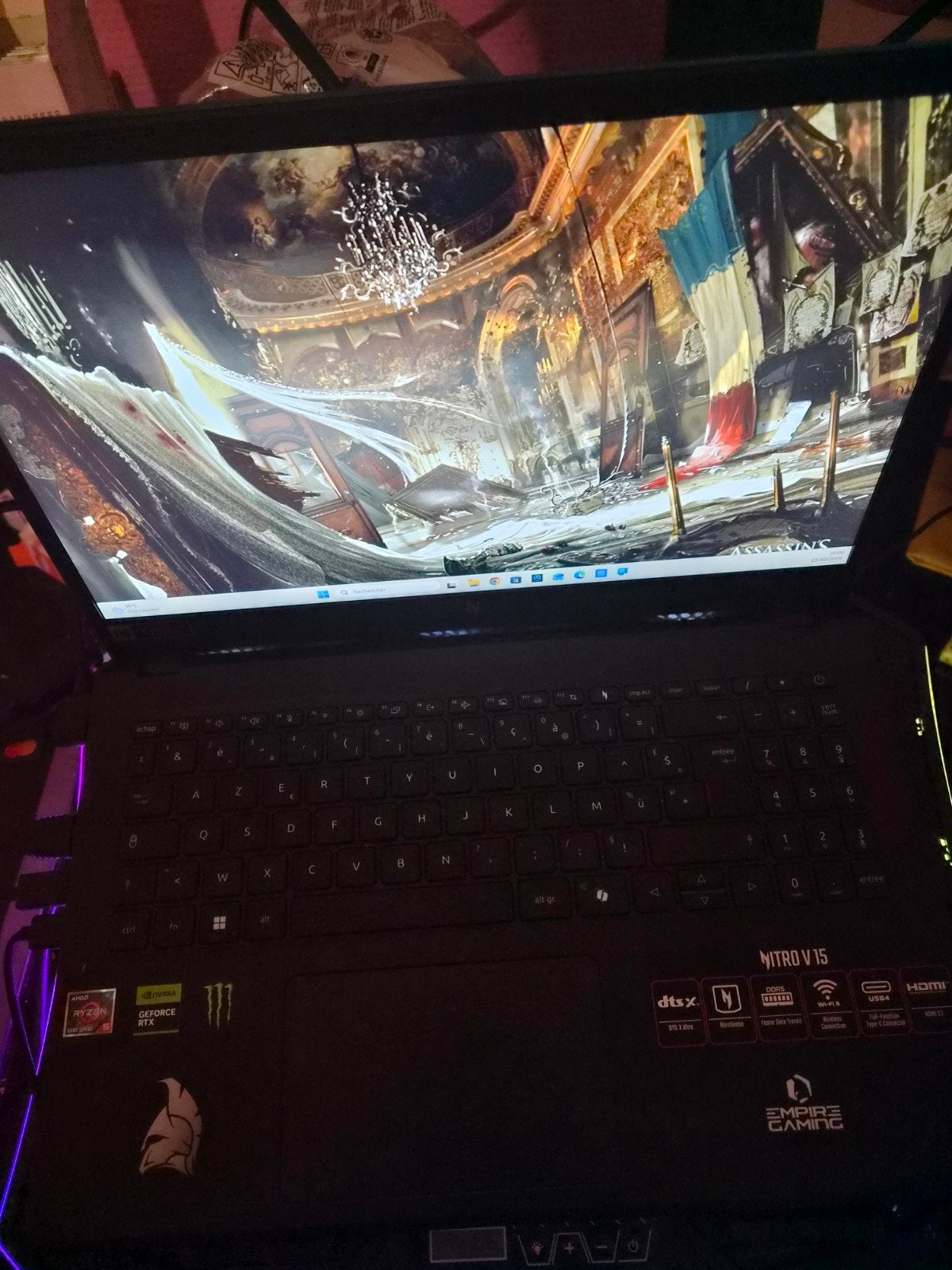 échange pc portable gaming Acer nitro v15, Ophalen, AMD Ryzen 5, Zo goed als nieuw, Gaming